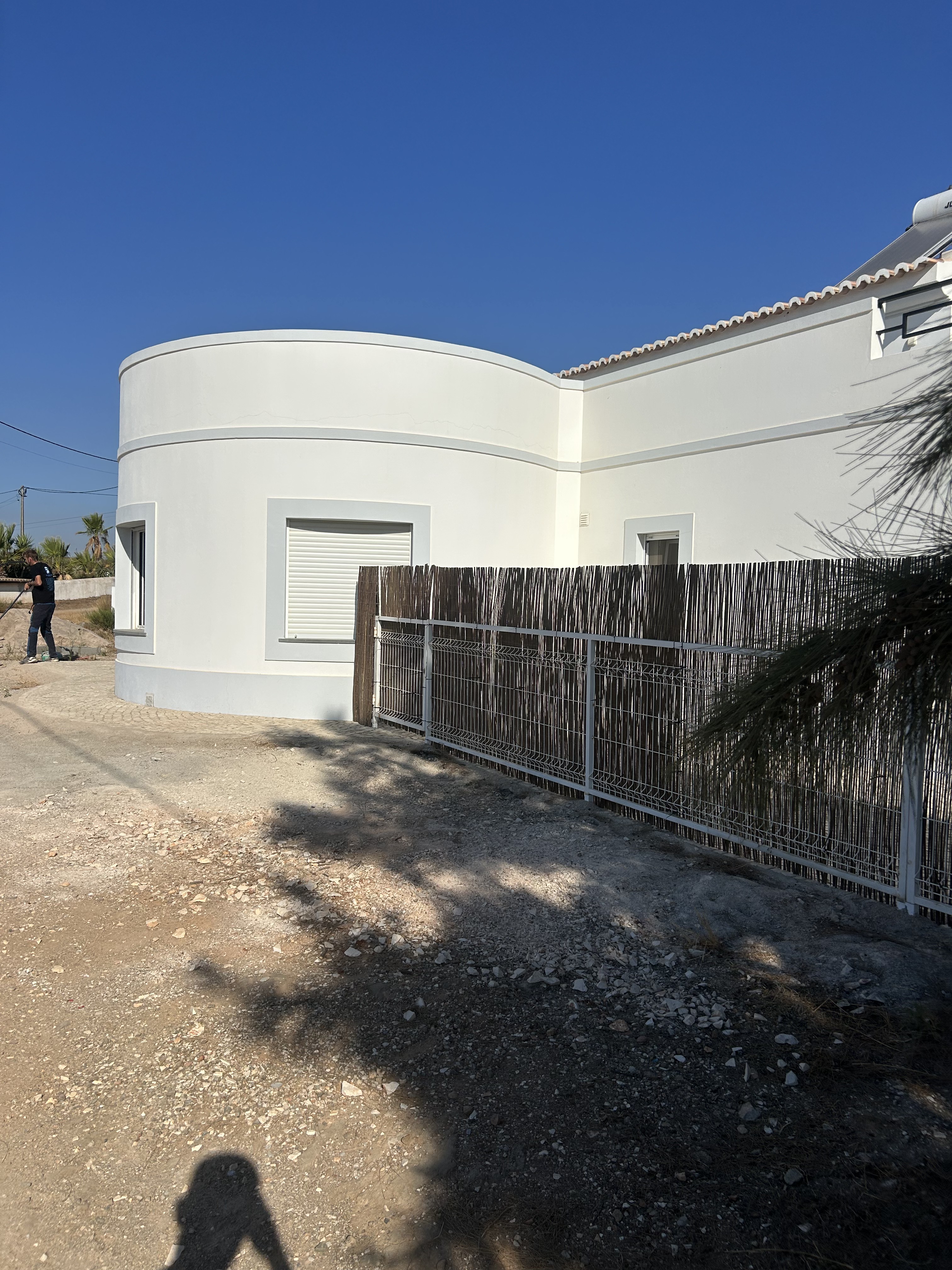 Ground cleared after waste removal in the Algarve